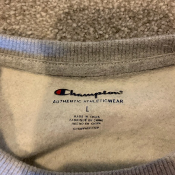 Boys L Grey Champion Sweatshirt - Picture 2 of 2